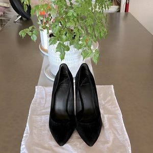 Brian Atwood black suede pumps in size 8